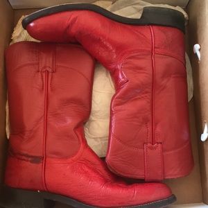 Red Justin Boots